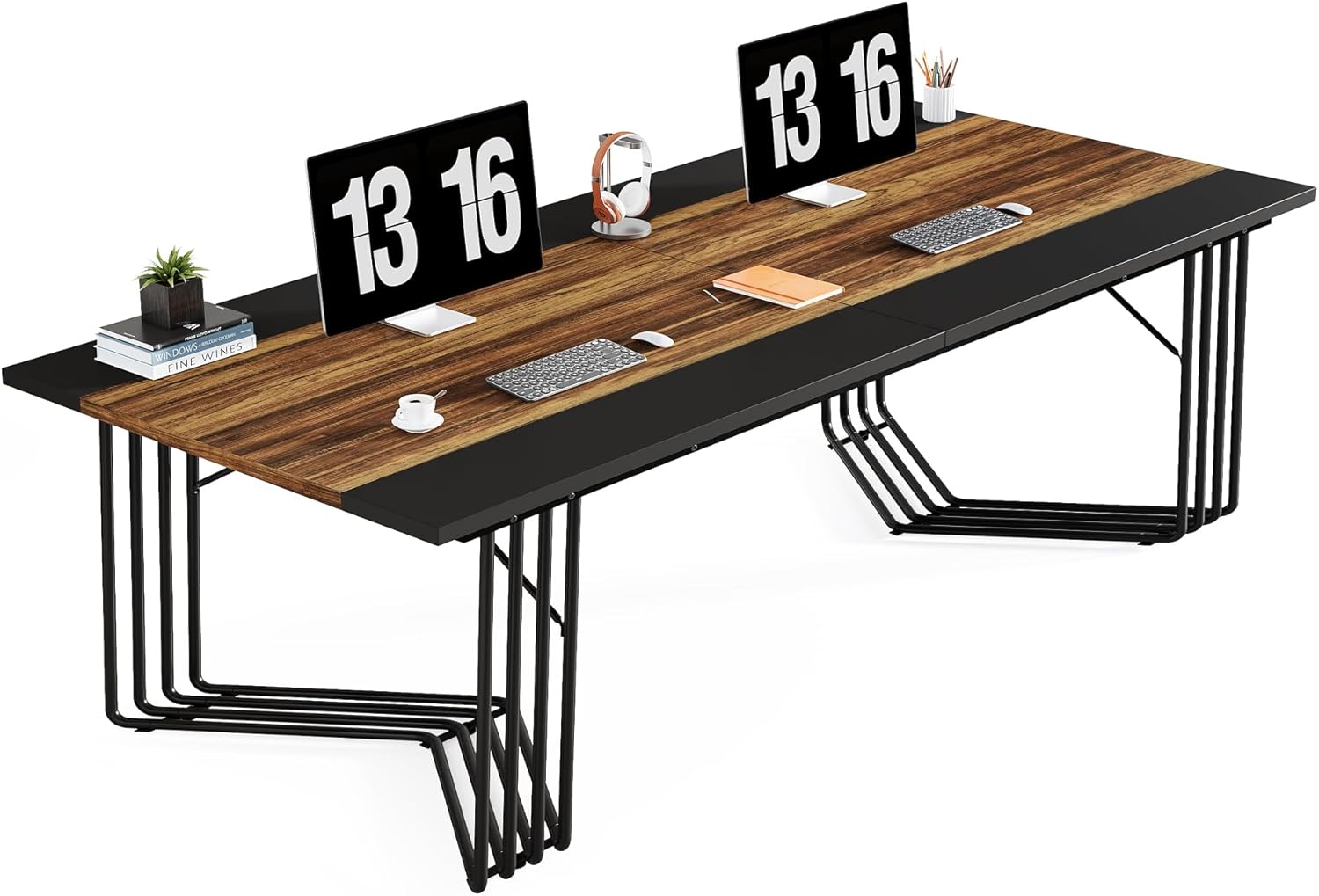 200 cm Computerbureau, Multifunctioneel Werkstation voor Thuiskantoor