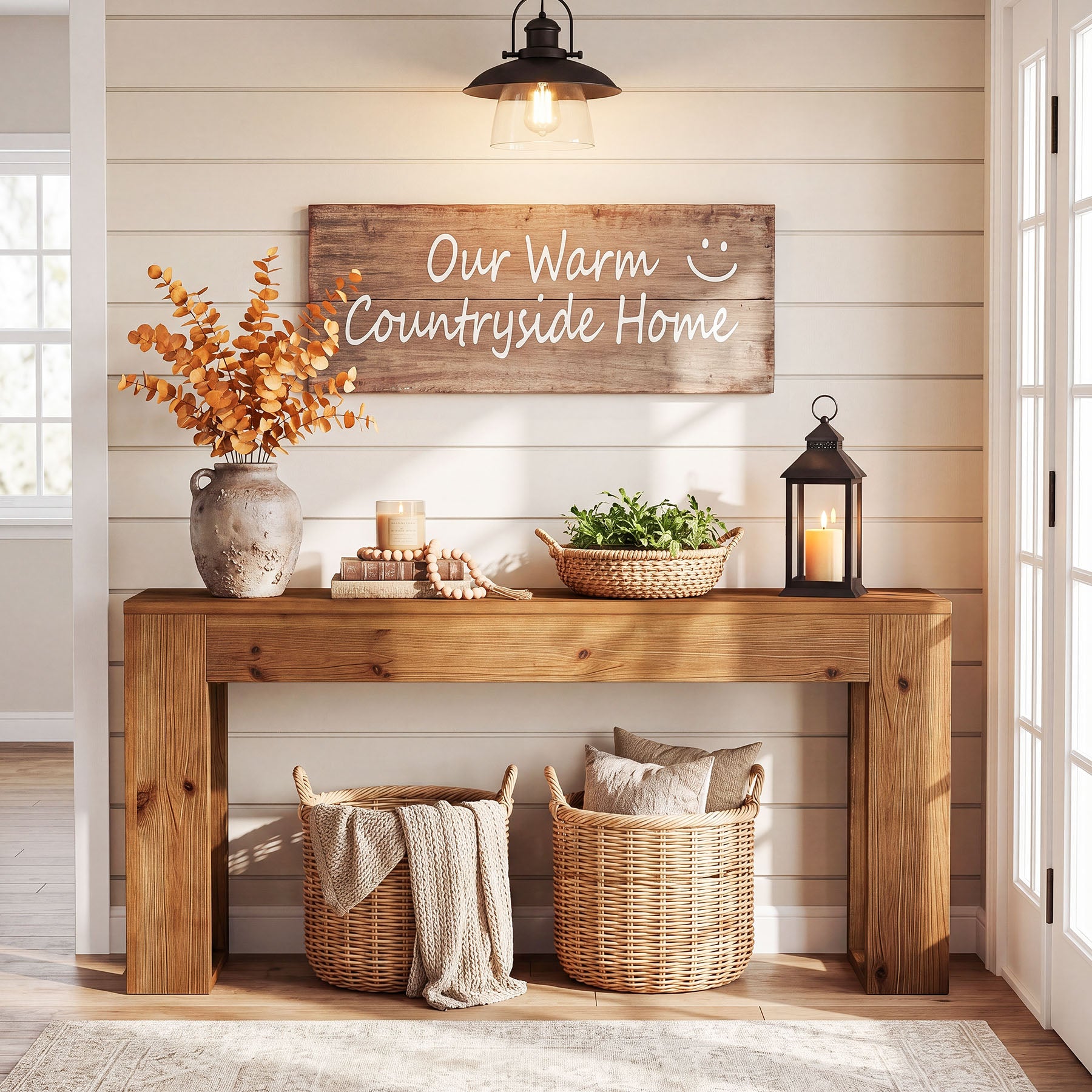 85 x 35 x 110 cm Tribesigns houten schoenenkast met louvredeuren, schoenenopberger voor hal en entree