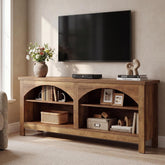 160 cm TV-meubel, landelijk entertainmentsysteem met 2-laags plank 3