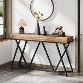 160 cm Metalen Console, Moderne Banktafel voor Entree en Woonkamer 3