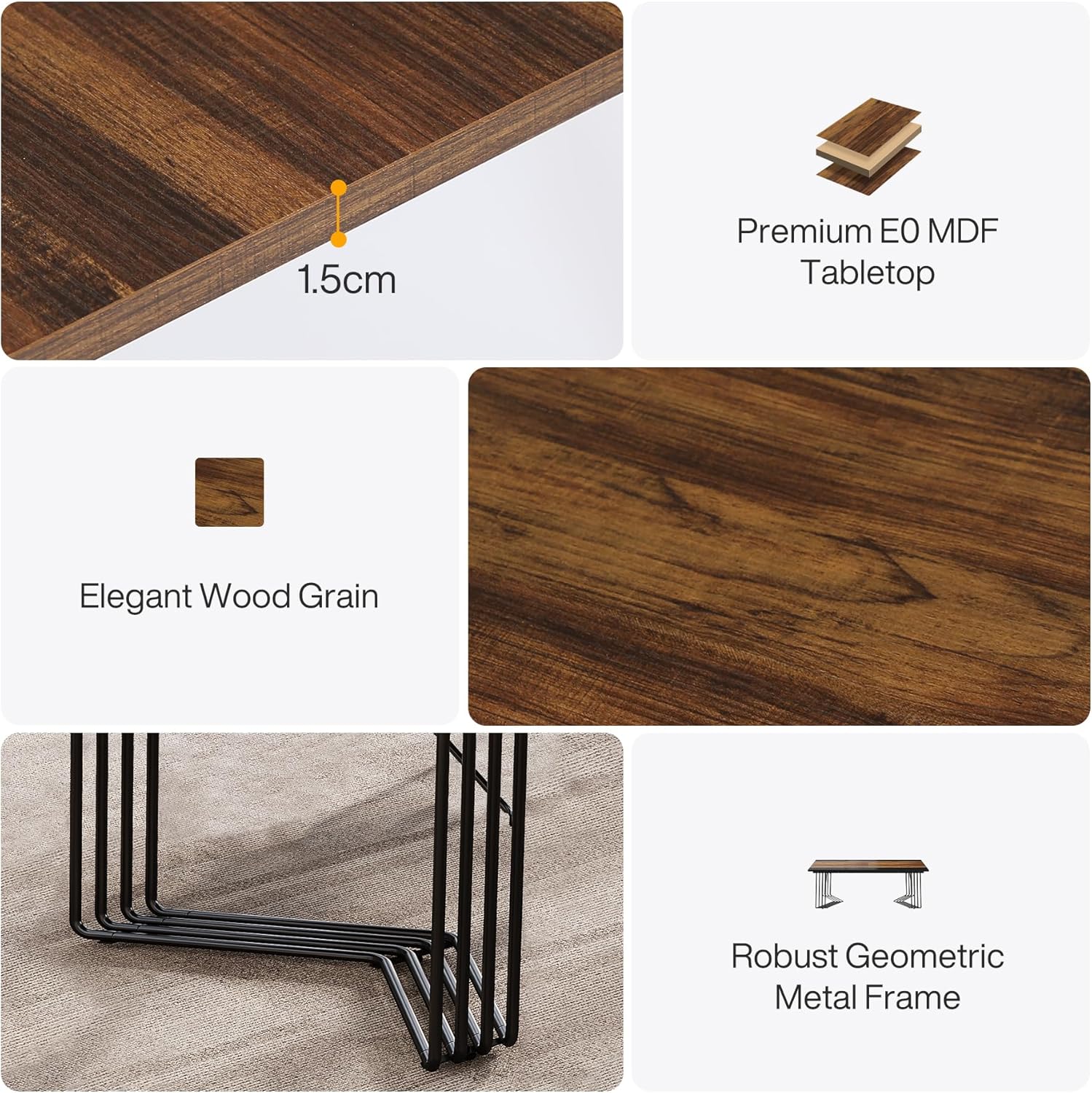 200 cm Computerbureau, Multifunctioneel Werkstation voor Thuiskantoor