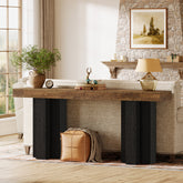 160 cm Smalle Consoletafel voor Hal en Woonkamer, Landelijke Haltafel voor Achter de Bank 3