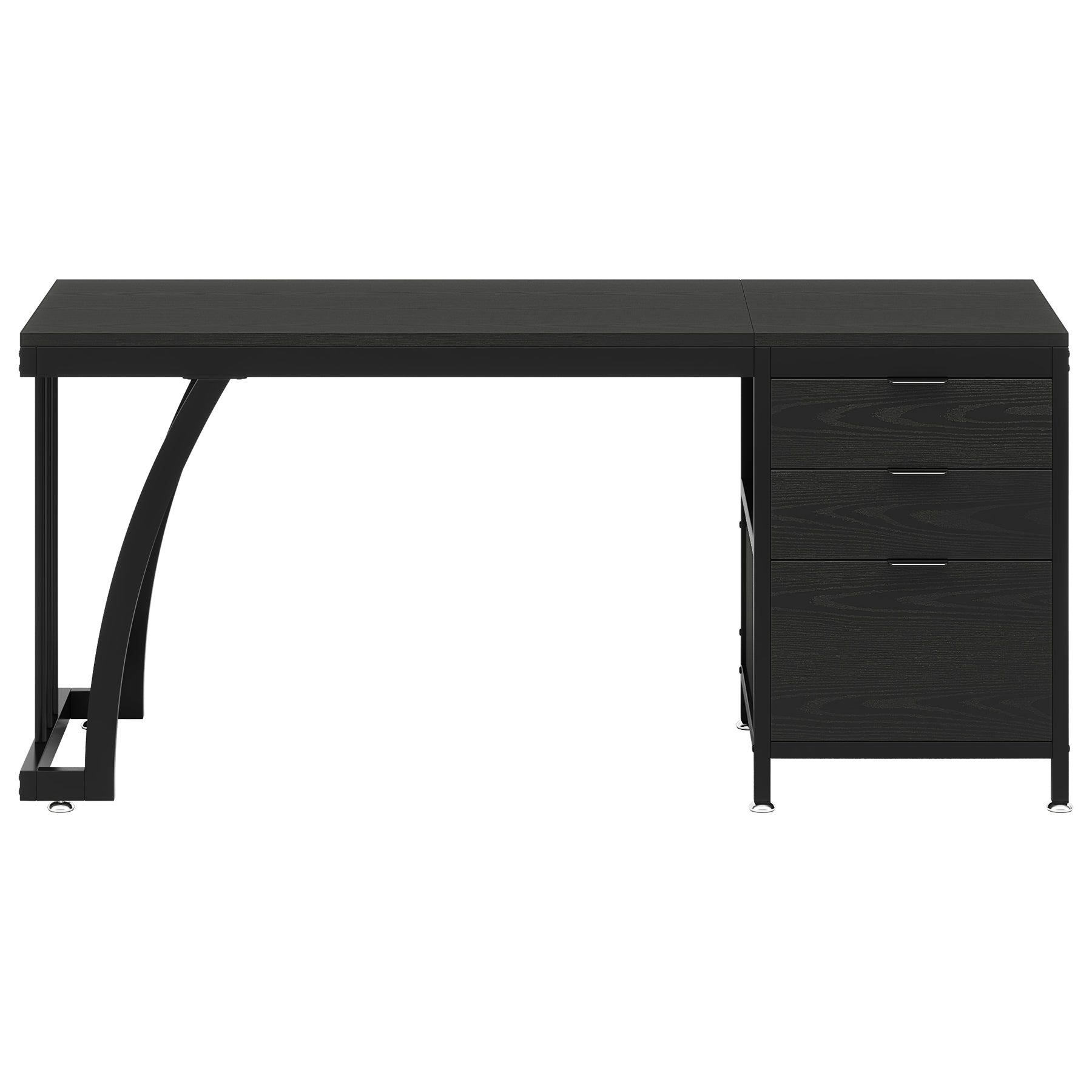 150 cm Met 3 Laden, Make-up Bureau Met Ombouwbare Opbergruimte