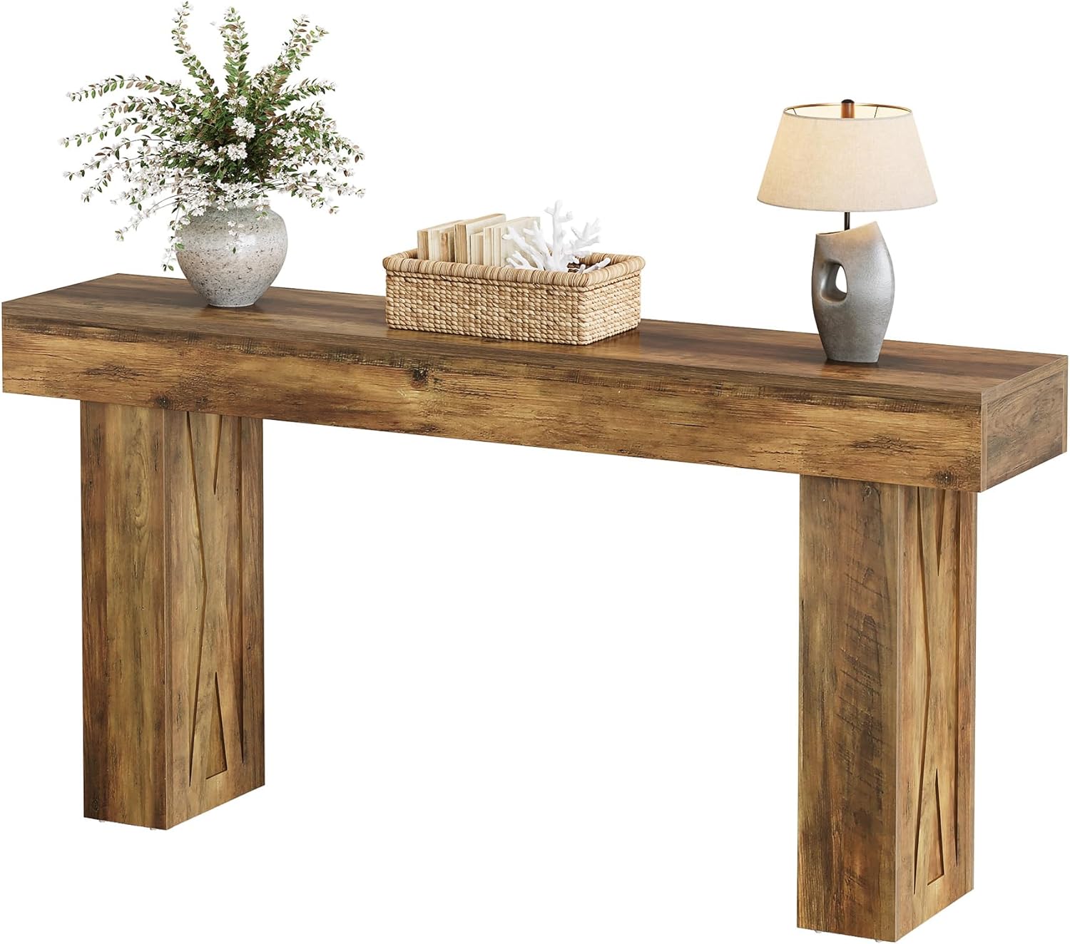 160 cm Consoletafel, Moderne Bureautafel voor Hal, Woonkamer en Slaapkamer