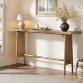 160 cm Consoletafel, Moderne Entreetafel met Metalen Poten voor Hal en Woonkamer 3