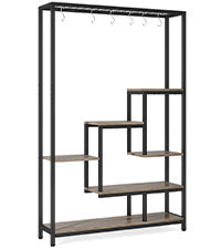 Vijfdelige Plantenstandaard, 180 cm Hoge Bloemenrek met 10 S-Haken