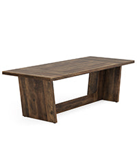 180x79 cm Industriële Eettafel, Bruine Landelijke Tafel voor 6-8 Personen