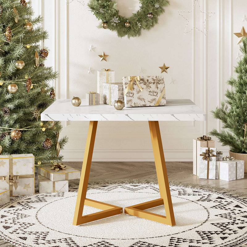 80 cm Vierkante Vergadertafel, Compact Bureau voor 2-4 Personen