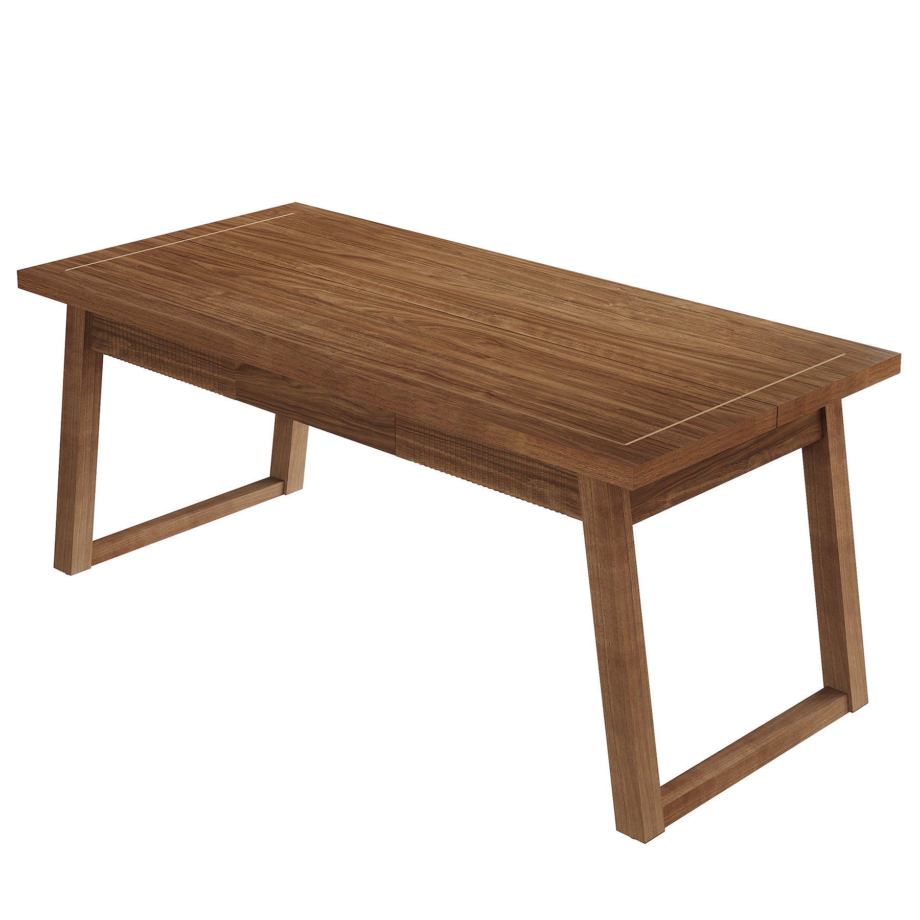 140 cm Computerbureau met Lade, Moderne Minimalistische Stijl van Hout