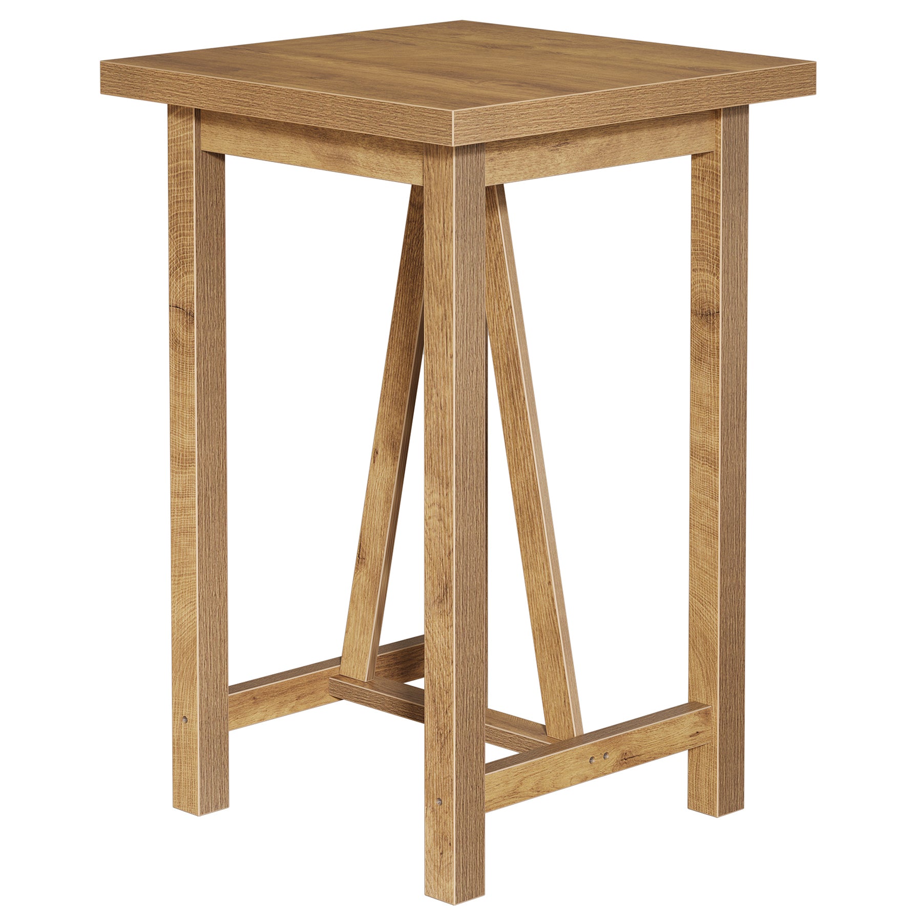 100 cm Tribesigns Bartafel Vierkant, Landelijke Hoge Bistrotafel voor Keuken en Woonkamer